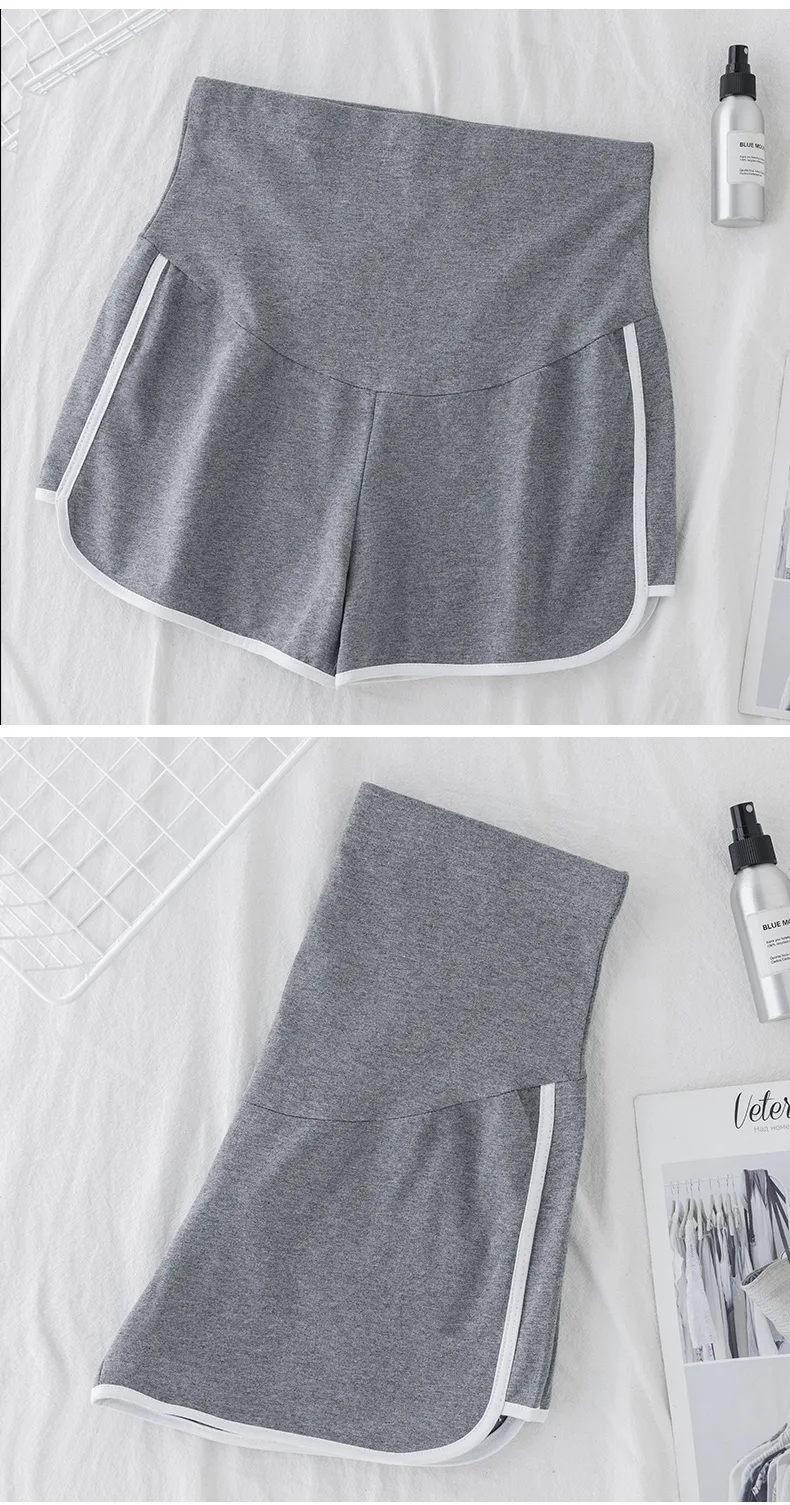 shorts de algodão fino ajustável para roupas para mulheres gravidez roupa para verão