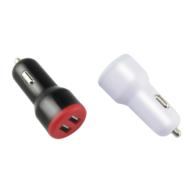 QC3.0 2.4A двойной дисплей зарядного устройства USB светильник автомобильное зарядное