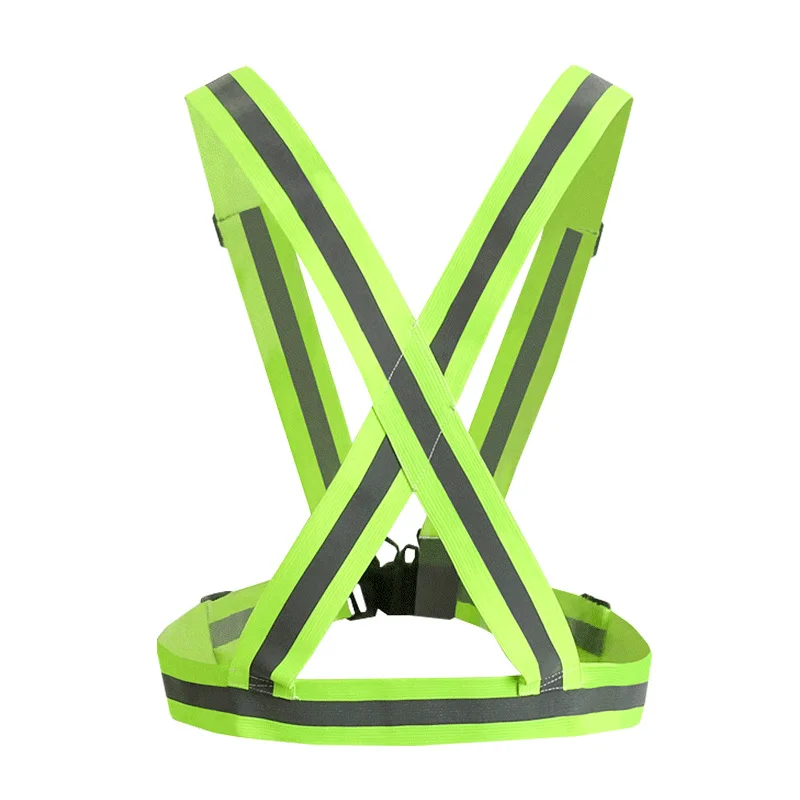 Unisex Safety Cycling Reflective Vest High Visibility Gear Stripes Night Running Jacket Elastic Harness Secutity Riding BC0016 (13)
