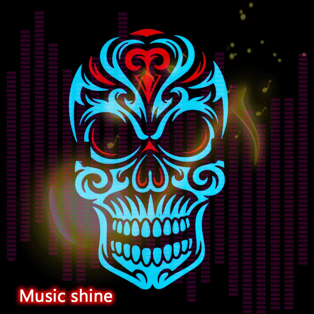 

Halloween LED Mask Purge Sound Masks Election Mascara Costume DJ Party Light Up Cosplay EL Masks Glow In Dark Party Decoration