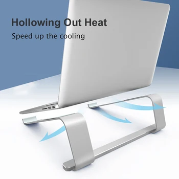 

Aluminum Laptop Tablet Stand Portable Stand Tablet Anti-skid Bracket Home Office for MacBook Air Pro10-17''