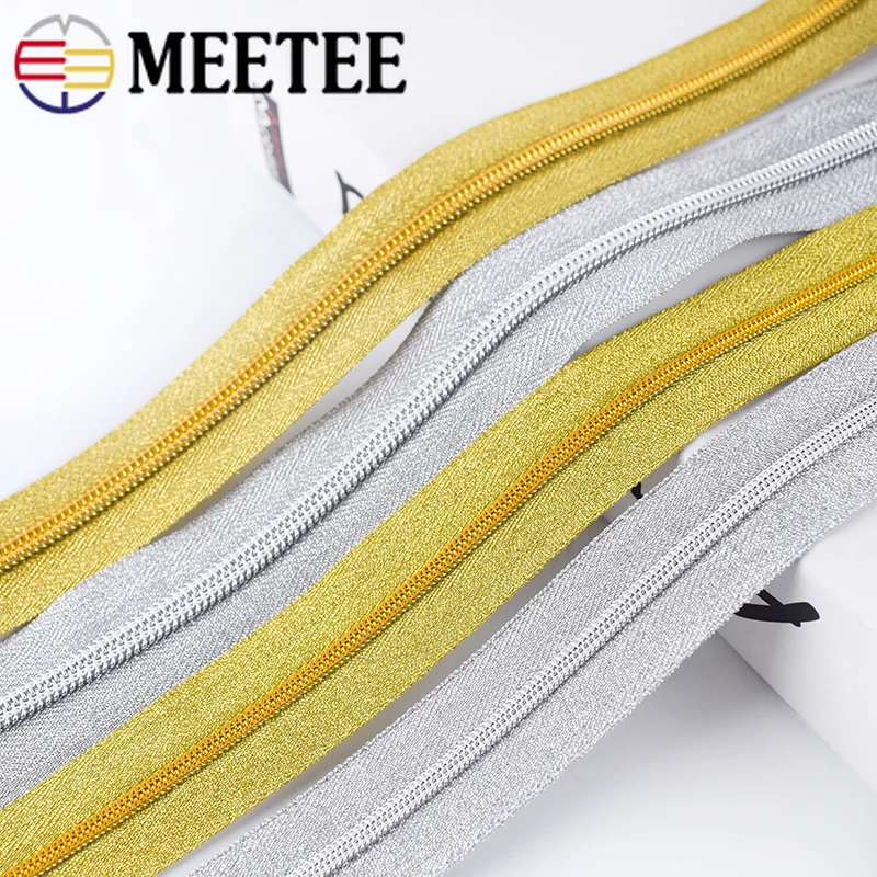 Meetee 3 #5 #2 метров нейлоновая молния на спирали для багажной палатки кодированная