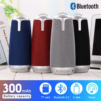 

NEW Bluetooth Outdoor Speaker Waterproof Portable Wireless Column Loudspeaker Box Support TF Card FM Radio Aux Input