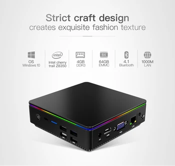 

T95 P1 Intel Z8350 4GB DDR3 64GB mini pc 2.4G/5G Wifi Fanless Small computer Portable Wins 10 Industrial Tablet Desktop mini pc