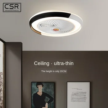 

2020 New Bluetooth APP Smart Ceiling Fan With Light Remote Control Fans Lights Ventilator Lamp Air Cool Bedroom Decor 50cm