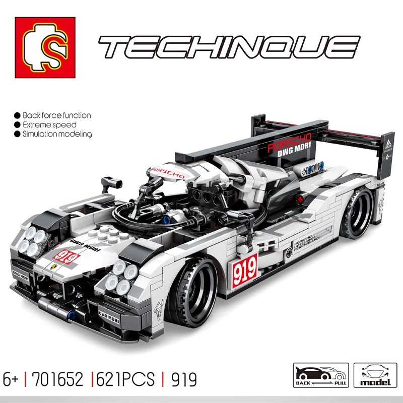 

Le Mans All-weather racing Technique Building Blocks Bricks Compatible with legoinset Technic series Model toys Sembo 701652