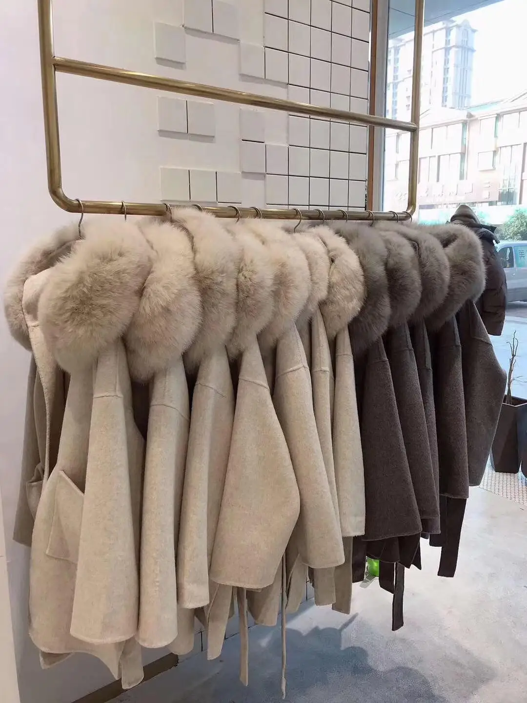 Корейское длинное кашемировое пальто с настоящим бренд Fox Fur Trim Hoodie теплое плотное пальто с большими карманами женская верхняя одежда зимнее пальто