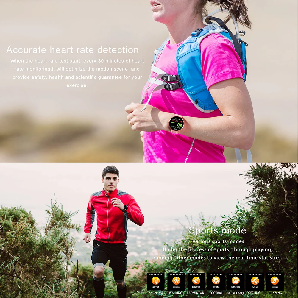 For V12 Sports Smart Watch Women  Waterproof Heart Rate Blood Pressure Monitor Calorie Smartwatch Smart Bracelet Sleep Tracking