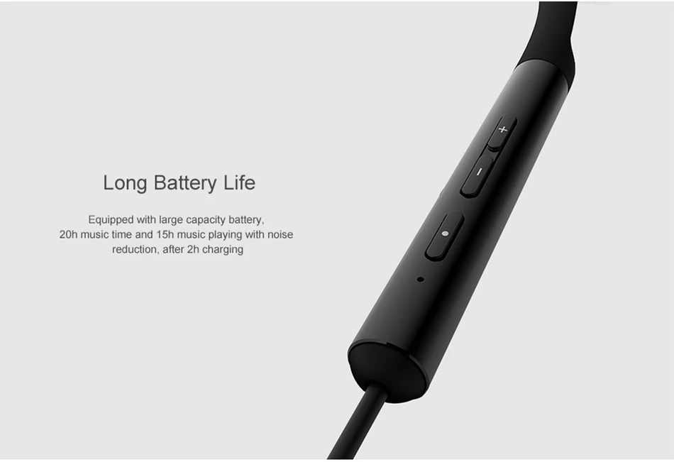 Xiaomi Bluetooth 5,0 воротник шумоподавление шейный ремешок спортивные наушники LDAC tech Динамический драйвер наушники с микрофоном-черный