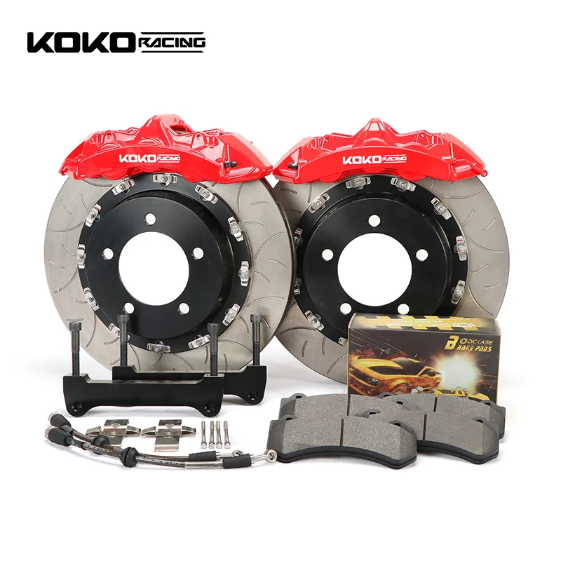 KOKO 6 포트 자동차 켈리퍼 GT6 GT4 브레이크 키트, 드릴 플로팅 로터 포함, BMW E92 M3 19 인치 림 및 18 인치 위 휠