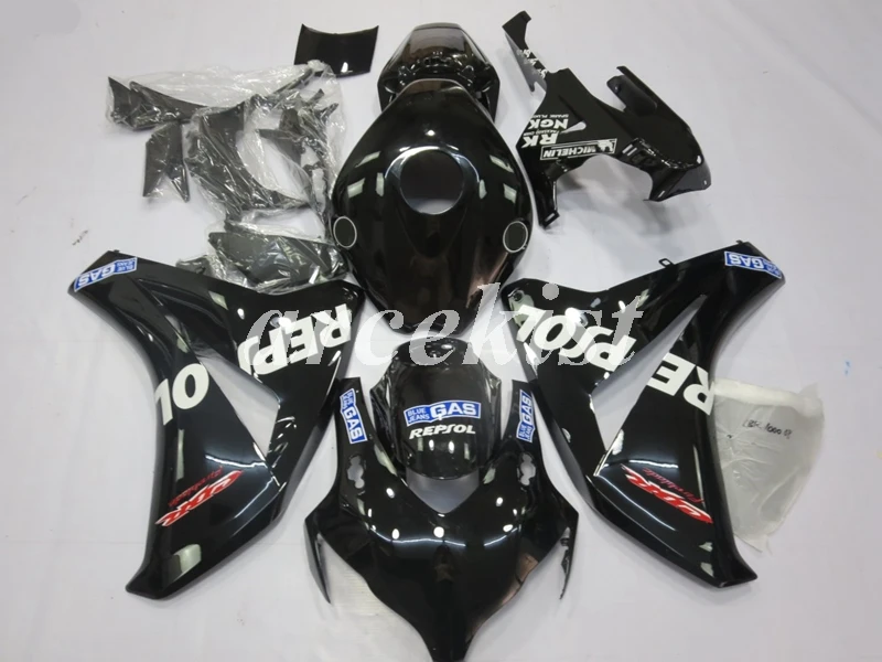 

4 Gifts New ABS ( Injection Mold ) Motorcycle Fairings Bodywork set for Honda CBR1000RR 2008 2009 2010 2011 black white repsol