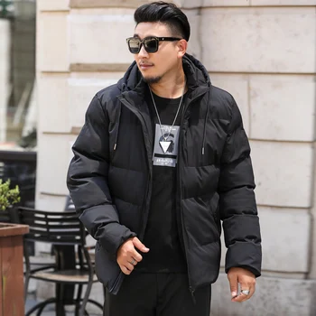 

Plus size 8XL 7XL Brand 2020 Winter Cotton Padded Jacket Hoodies Men Thick Hoodies Parka Coat Male Quilted Winter Jacket Coat