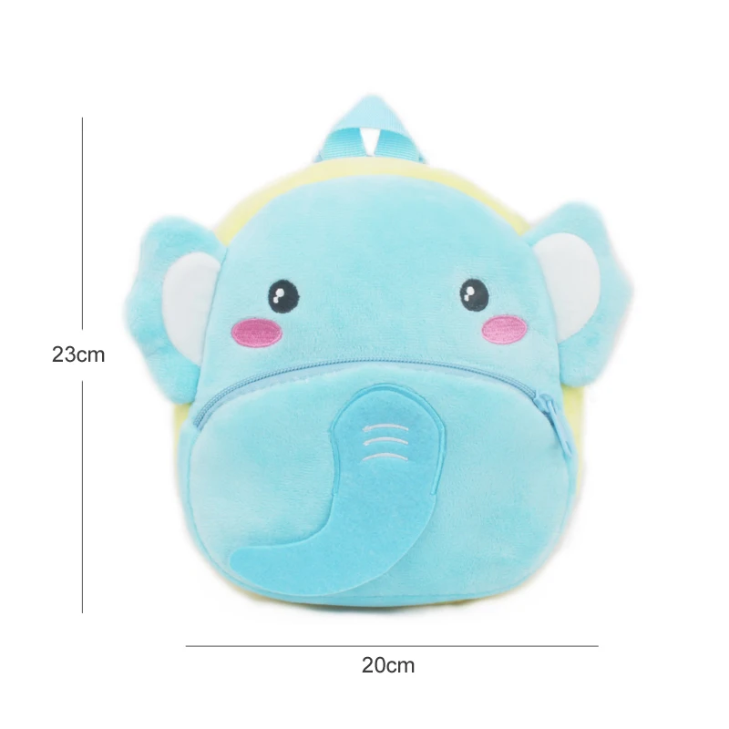 Cute Baby Child Plush Backpacks Small Bag Cute Soft Cartoon Animal School Bag 1-2.5 Years