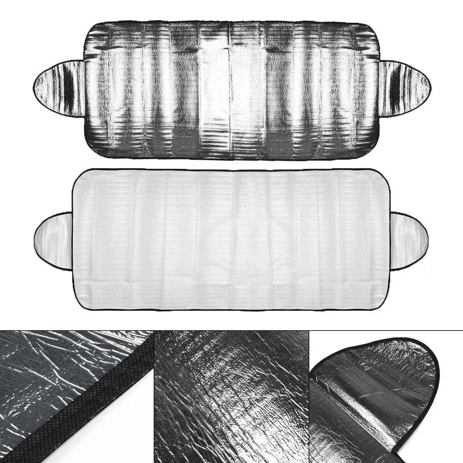 Protezione UV per auto copertura per parabrezza argento - immagine 5