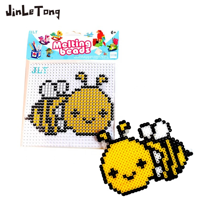 Hama bean set Hama beads toy Hama beads 3D puzzle DIY toys cartoon bee pattern children's educational toy gift Hama bean set Hama beads toy Hama beads 3D puzzle DIY toys cartoon bee pattern children's educational toy gift