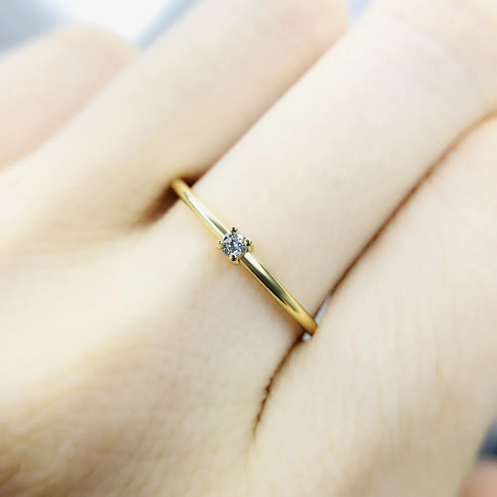 Кольца для женщин мода нежный стиль принцессы ретро ​​светло желтое золото цвет