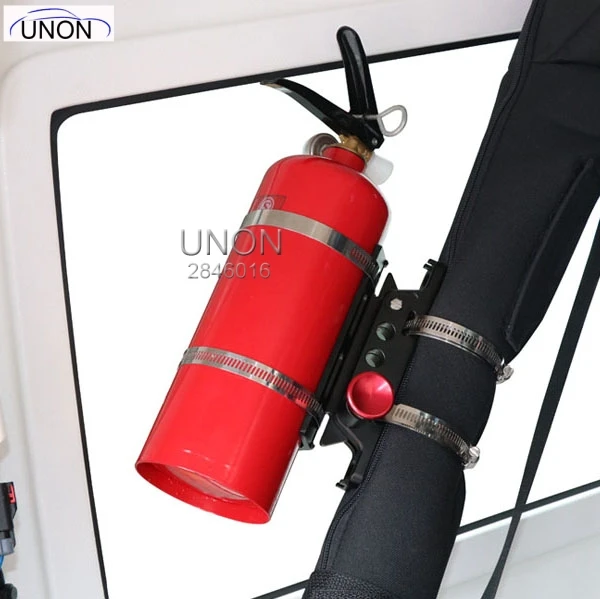 

Fire Extinguisher Bracket Aluminum Alloy Fittings Adjustable Fire Roll Bar Extinguisher Mount Clamp For Jeep Wrangler JL JK TJ