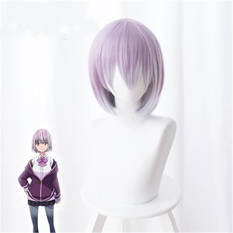 

Anime Ssss.gridman Shinjo Akane Cosplay Wig Costume Props Short Gradient Hair for Women Synthetic Hair Halloween Party Wigs