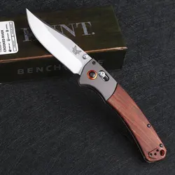 Bench made – couteau de poche militaire pliant de haute qualité, lame 9cr18mov, pour la défense en plein air, la survie, EDC Tool FZ01 