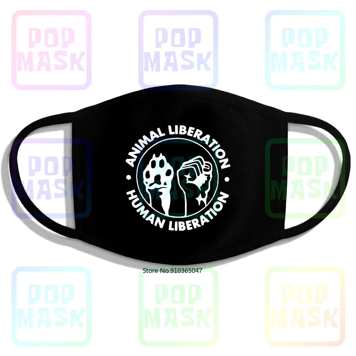 Human Animal Liberation Alf Front Rights Vegan Vegetarian Anarchy Earth Reusable Cotton Anti Pollution Face Mouth Mask | Аксессуары для