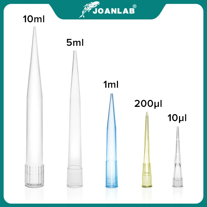 Laboratory Pipette Tips 10ul 200ul 1ml 5ml 10ml Micropipette Disposable Plastic Pipette Tip Lab