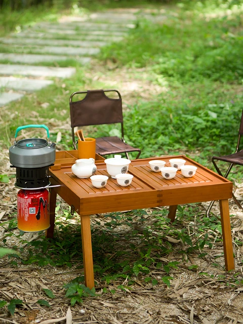 Outdoor Garden Wooden Picnic Table Camping Pliante Tavolo Da