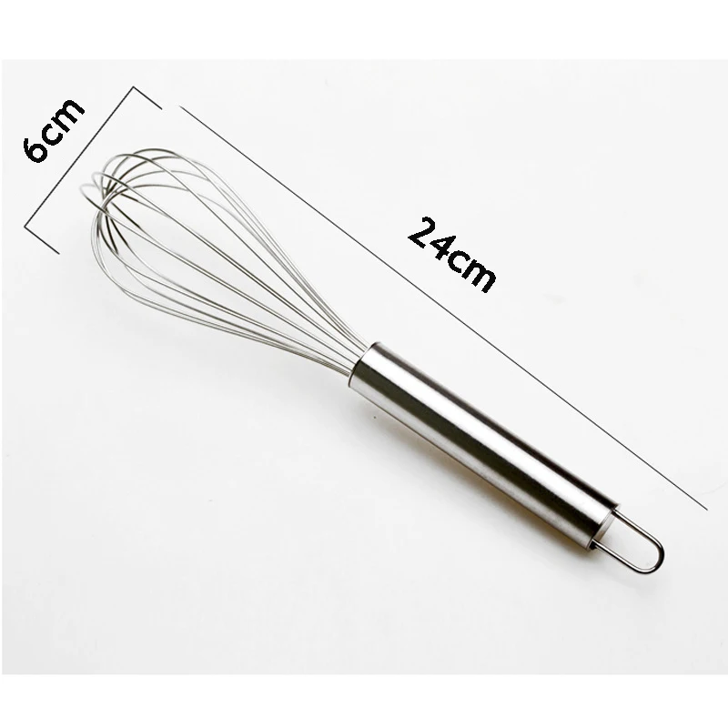25cm Stainless Steel Ball Whisk Wire Egg Whisk Multi-used Kitchen Tools  Manual Egg Mixer Cooking Foamer Wisk Kitchen Baking Tool - AliExpress