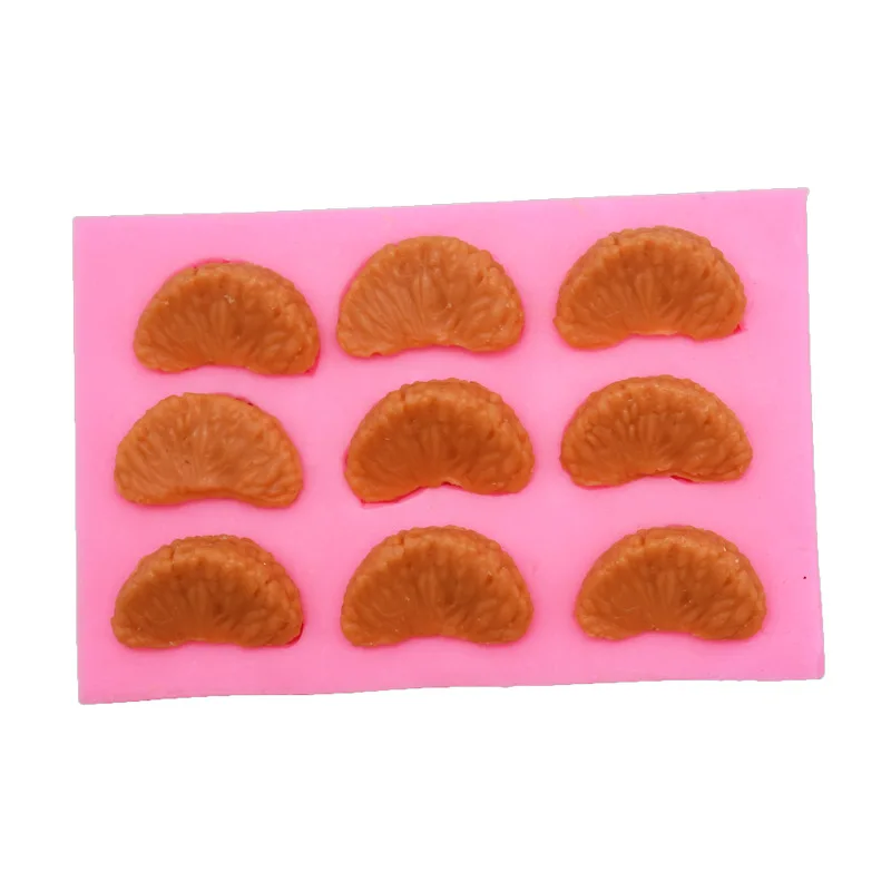 DIY Bakery 9 Holes Orange Fondant Cake Chocolate Mold West Point Bakery Supplies Cookie Silicone Mould
