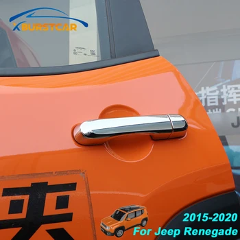 

Xburstcar Car Door Handle Cover Outer Door Handles Protection Trim Sticker Fit for Jeep Renegade 2015 - 2020 Accessories