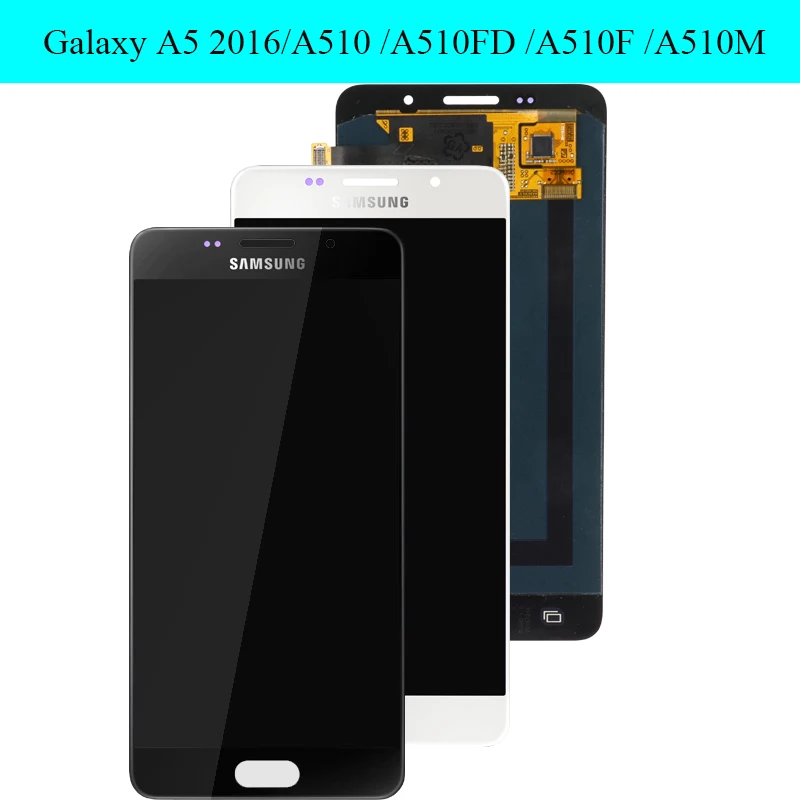ЖК дисплей SUPER AMOLED 5 2 ''для SAMSUNG Galaxy A5 2016 A510 A510F A510M A510FD с сенсорным экраном и