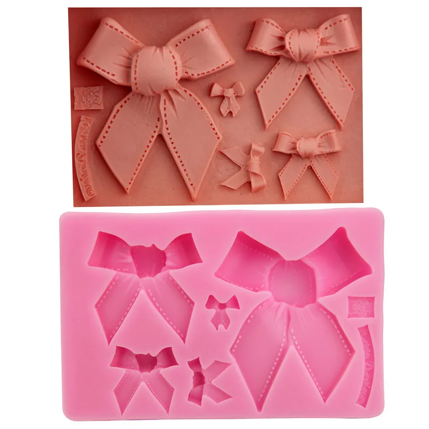 1Pcs Knot Silicone Mold Bow Chocolate Tool Cake Sugarcraft Decorating Tools Fondant Molds Border Mould | Дом и сад