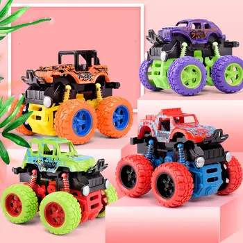 

Off-Road Vehicle 4 Wheels Drive Trucks Toys Rotation Car Gifts for Boys