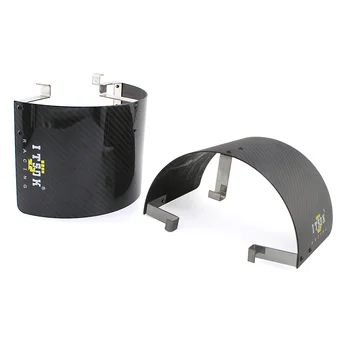

Universal Carbon Fiber Stainless Steel Air Intake Filter Cover Heat Shield Protector Fit For 2.5-5" Filter