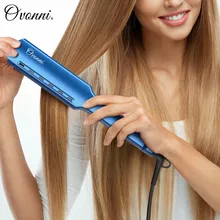 Утюжок для выпрямления Ovonni, плоский, 1,75 дюймов, пластина, нано титан, 150-230 градусов Цельсия, регулируемая температура, 30 секунд, мгновенный нагрев, домашний стайлер