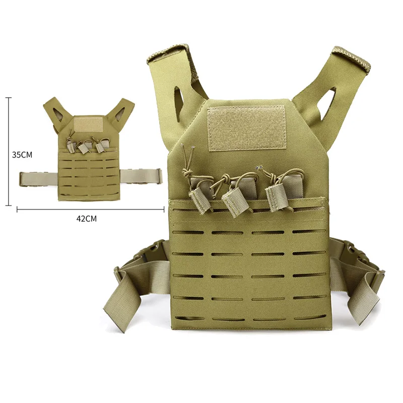 야외 위장 전투 폭행 조끼 전술 Molle 아동 조끼