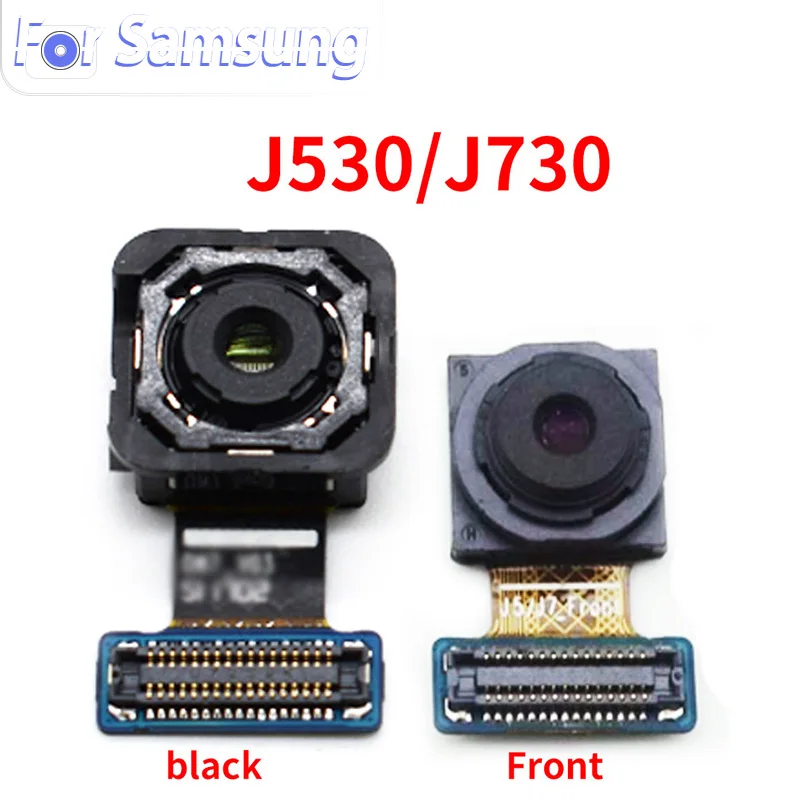 Небольшой фронтальный модуль камеры для Samsung Galaxy J5 J7 2017 J530 J530F SM-J530F SM-J730F J730F черный