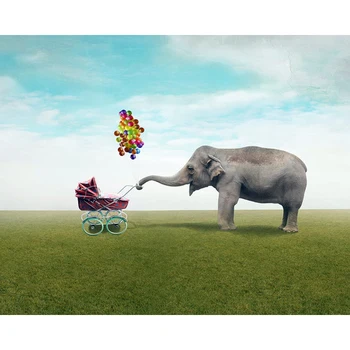 

DIY Painting By Numbers Elephant Balloon Kit Oil Picture By Numbers Animals Wall Art Painting on Canvas Home Decoration Gift