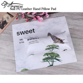 

ANGNYA New Fashion Nail Art Hand Rest Cushion Set Soft Sponge PU Leather Pillow Holder Armrests Mat Nails Manicure Salon Tools