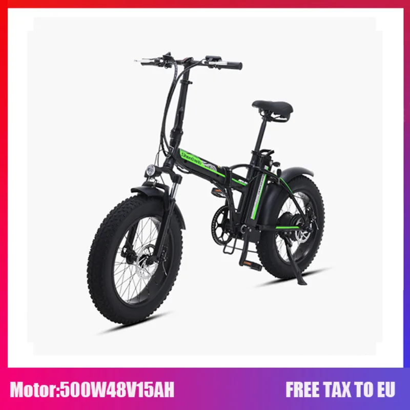 Электрический велосипед sheng milo 48v Батарея складной электрический 500w мотоцикл