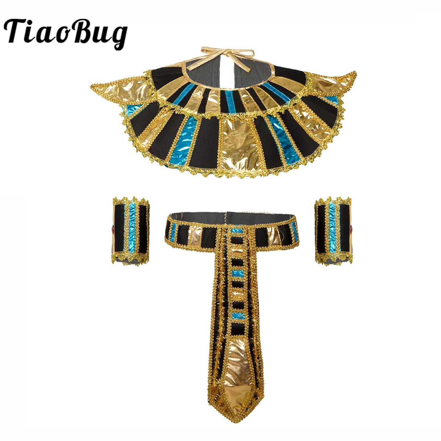 Egyptian Costume Accessories Adult Egyptian Belt/collar /king Cane