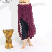 Кружевная племенная юбка для танца живота стимпанк, бохо, богемный, цыганский, Ренессанс, танец живота DYY01-05
