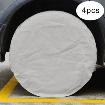 

4pcs Vehicle Protector Trailer Waterproof RV Truck Polyester Car For Wheel Storage Accessories Tire Cover UV Bag Universal Spare