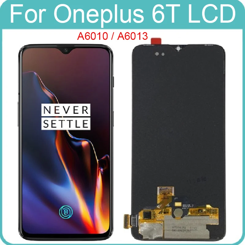 Оригинальный AMOLED дисплей 6 41 дюйма для Oneplus 6T A6010 A6013 ЖК-дисплей запасные части |