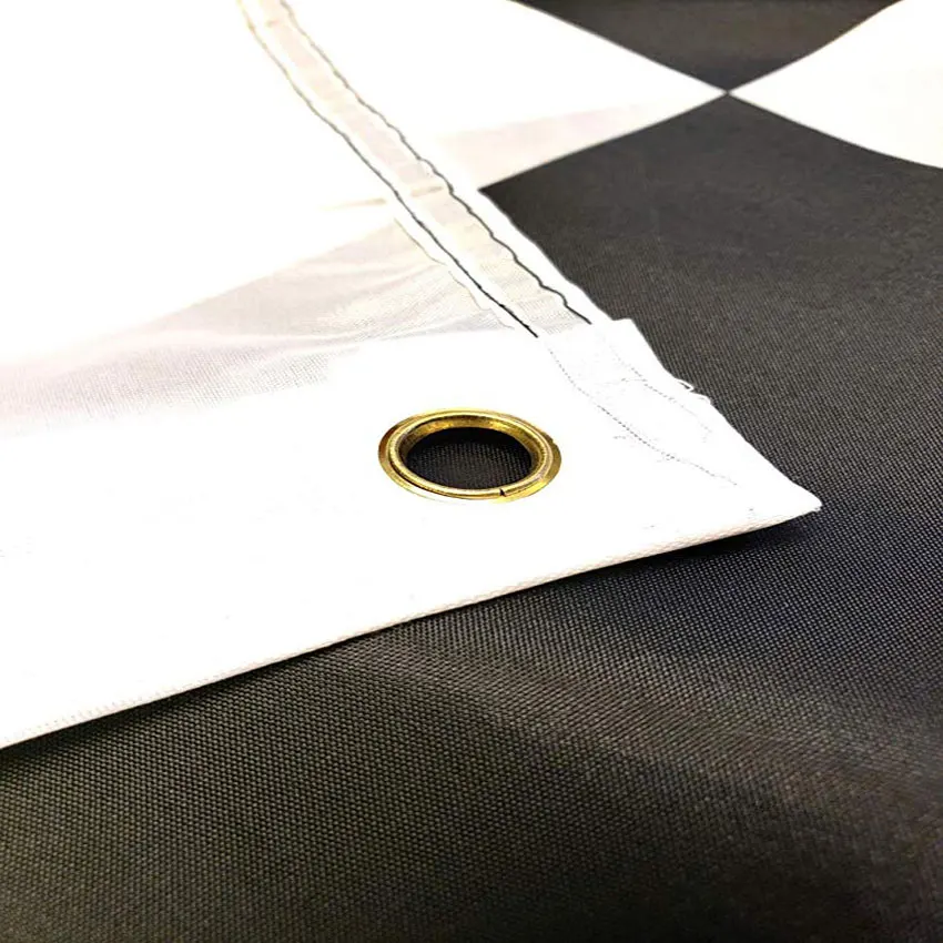 High quality 3x5 Foot Checkered Flag with Double Stitched Edges, Two Brass Grommets, and Polyester Fabric Flag for Racing