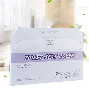 

200pcs/bag Toilet Paper Mat Disposable Toilet Seat Cover Mat Eco-friendly Travel Camping Gadget Portable Bathroom Accessories
