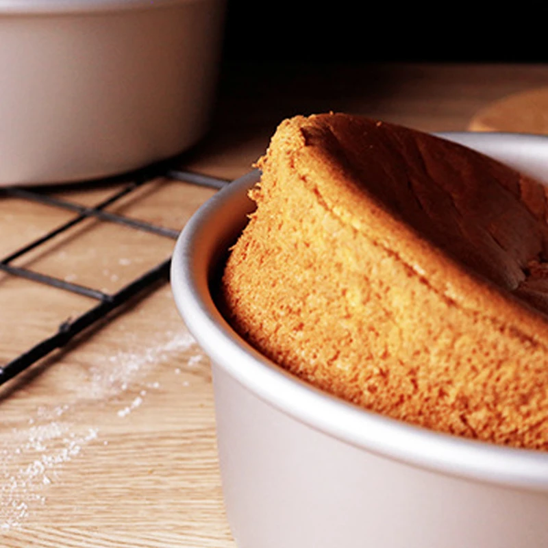 3 Tiered Round Cake Mold Set Aluminum Alloy Cake Pan Set Non Stick Baking Pans 4/6/8 inch Cakes Mould Removable Bottom