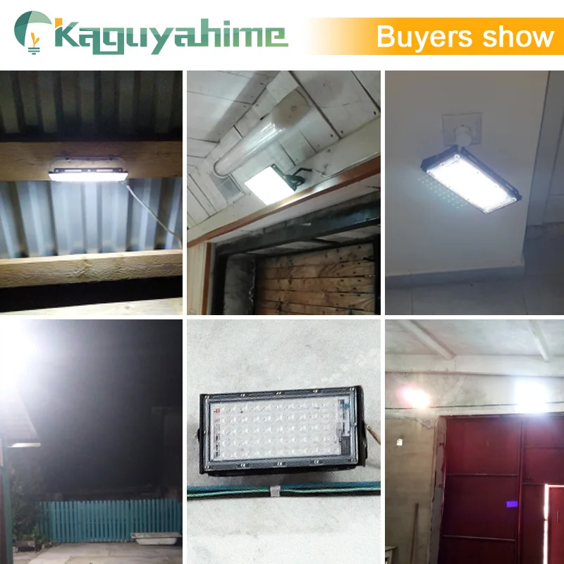 Kaguyahime LED Floodlight 50W 10W LED Spotlight 220V IP65 Waterproof Refletor Light Led Outdoor Flood Light Garden Street Lamp