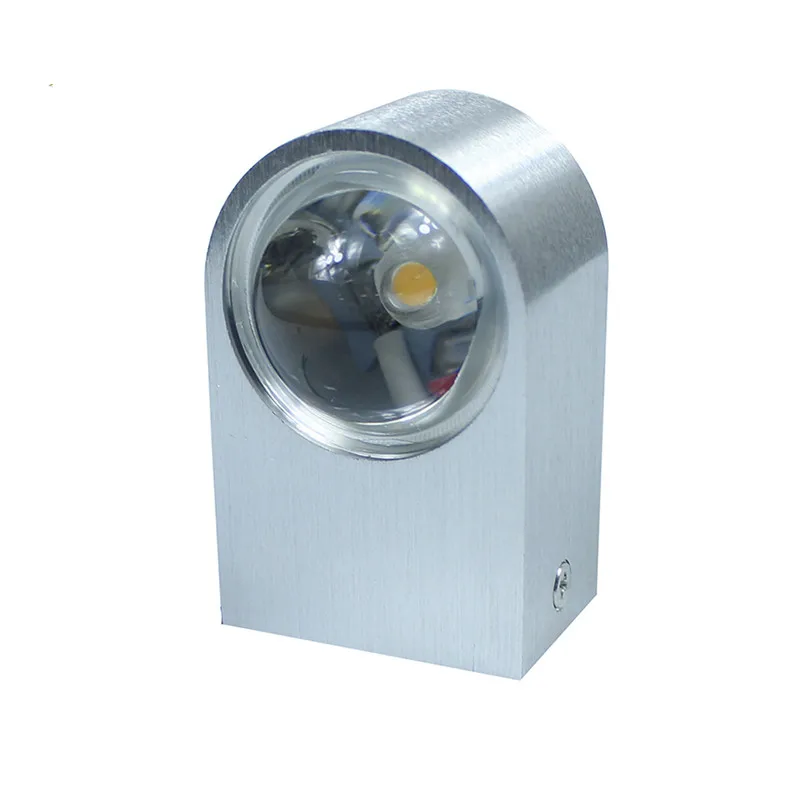 Modern Wall Sconce Lights Crystal Convex Lense Up And Down Aluminum Lighting Fixture 2W 6W Wall Lamp For Home Room Decoration