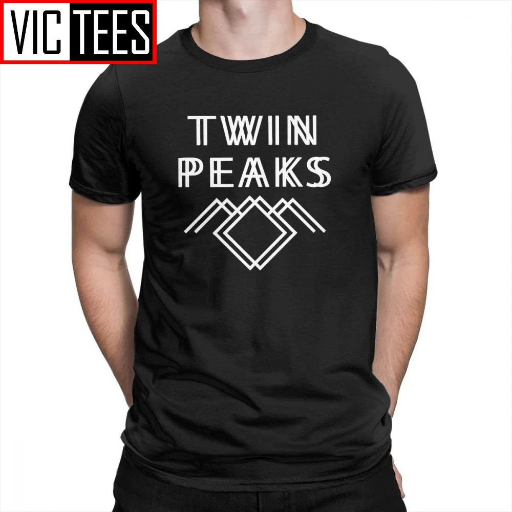 

Twin Peaks Men T Shirts Creative Tees Short Sleeved Apparel Pure Cotton T-Shirts Male Stylish Popular TV Series