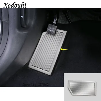 

For Hyundai Tucson 2015 2016 2017 2018 Car stainless steel foot inner Brake Rest lamp frame trim Break Pedal moulding hood 1pcs